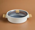 Karaca Swiss Crystal Creamy Wood Pilav/Karnıyarık Tencere 30 Cm