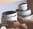Karaca Earth Collection Galactic 55 Parça 12 Kişilik Yemek Takımı Beyaz