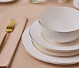 Karaca Elegance Bone Massimo 53 Parça 12 Kişilik Yemek Takımı Gold