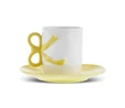 Karaca Ribbon 2 Kişilik Kahve Fincanı 110 ml Sarı