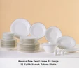 Karaca Fine Pearl Fame 55 Parça 12 Kişilik Yemek Takımı Platin 