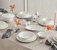 Karaca Fine Pearl Fame 55 Parça 12 Kişilik Yemek Takımı Platin 