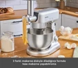 Karaca Multicast Plus Döküm Kıyma Çekme/Sucuk-Sosis/İçli Köfte/ Kurabiye Aparatlı Hamur Yoğurma Makinesi Silver 5L 
