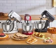 Karaca Multicast Plus Döküm Kıyma Çekme/Sucuk-Sosis/İçli Köfte/ Kurabiye Aparatlı Hamur Yoğurma Makinesi Silver 5L 