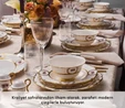 Karaca Royal Bone Elizabeth 55 Parça 12 Kişilik Yemek Takımı Gold 