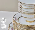 Karaca Royal Bone Elizabeth 55 Parça 12 Kişilik Yemek Takımı Gold 