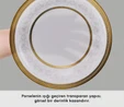 Karaca Royal Bone Victoria 55 Parça 12 Kişilik Yemek Takımı Gold 