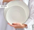 Karaca Fine Pearl Extra Chanak 55 Parça 12 Kişilik Yemek Takımı Platin