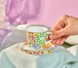 Karaca Fiore Kahve Fincanı ve Tabağı 105 ml
