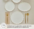 Karaca Fine Pearl Extra Shell 55 Parça 12 Kişilik Yemek Takımı Gold