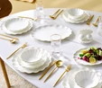 Karaca Fine Pearl Extra Shell 55 Parça 12 Kişilik Yemek Takımı Gold