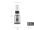 Karaca Smoothie On The Go Personal Kişisel Smoothie Blender Inox
