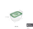 Karaca Green Dikdörtgen Saklama Kabı 800 ml