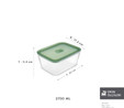 Karaca Green Dikdörtgen Saklama Kabı 2700 ml