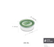 Karaca Green Yuvarlak Cam Saklama Kabı 300 ml