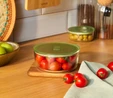 Karaca Green Yuvarlak Cam Saklama Kabı 850 ml