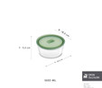 Karaca Green Yuvarlak Cam Saklama Kabı 1650 ml 