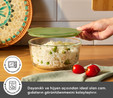 Karaca Green Yuvarlak Cam Saklama Kabı 1650 ml 