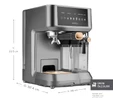 Karaca MyCaffe Barista S10 Entegre Süt Hazneli, Espresso, Latte ve Cappuccino Makinesi Copper
