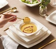 Karaca Square Bone Autumn 53 Parça 12 Kişilik Yemek Takımı Gold