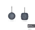 Karaca Biogranit Monet 2 Parça Tava Grill Set Siyah 