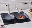 Karaca Biogranit Monet 2 Parça Tava Grill Set Siyah 