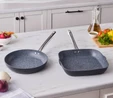 Karaca Biogranit Monet 2 Parça Tava Grill Set Siyah 