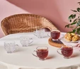 Karaca Beril 6 Kişilik Cam Çay Fincan Takımı180 Ml