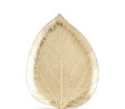 karaca Leaf Dekoratif Tabak Gold 24x18x2,5 cm