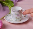 Karaca Minton Kahve Fincanı ve Tabağı 90 Ml