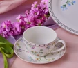 Karaca Minton Çay Fincanı ve Tabağı 220 Ml