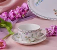 Karaca Minton Çay Fincanı ve Tabağı 220 Ml