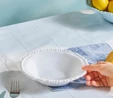 Karaca Perla Melamin Çukur Tabak 22 cm Beyaz