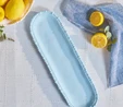 Karaca Perla Melamin Kayık Tabak 44 cm Mavi