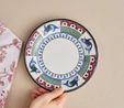 Karaca x Ömür Akkor İznik Balık Pasta Tabağı 21 cm