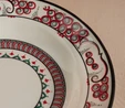 Karaca x Ömür Akkor İznik Lal Çukur Tabak 23 cm