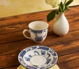 Karaca x Ömür Akkor İznik Hatai Çay Fincanı ve Tabağı 200 ml