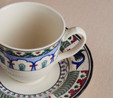 Karaca x Ömür Akkor İznik Çini Çay Fincanı ve Tabağı 200 ml