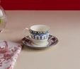 Karaca x Ömür Akkor İznik Çini Kahve Fincanı ve Tabağı 90 ml