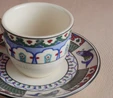 Karaca x Ömür Akkor İznik Çini Kahve Fincanı ve Tabağı 90 ml