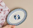 Karaca x Ömür Akkor İznik Balık Kayık Tabak 25 cm