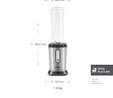 Karaca Smooth and Crush Personal Kişisel Smoothie Blender Inox