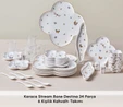 Karaca Stream Bone Destina 34 Parça 6 Kişilik Kahvaltı Takımı