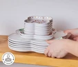 Karaca Stream Bone Lunetta 34 Parça 6 Kişilik Kahvaltı Takımı