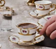 Karaca Royal Bone Elizabeth 6 Kişilik Kahve Fincan Takımı 90 Ml
