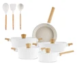 Karaca x Refika Swiss Crystal Purelıne İndüksiyon Tabanlı 12 Parça Tencere Seti Almond Cream
