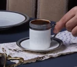 Karaca Royal Bone Kate 6 Kişilik Kahve Fincan Takımı 90 Ml