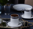 Karaca Royal Bone Kate 6 Kişilik Kahve Fincan Takımı 90 Ml