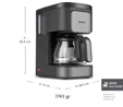 Karaca Just Coffee Aroma 2 in 1 Filtre Kahve Makinesi Space Gray 