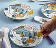 Karaca Feliz 6 Parça Porselen Pasta Seti 19 cm
